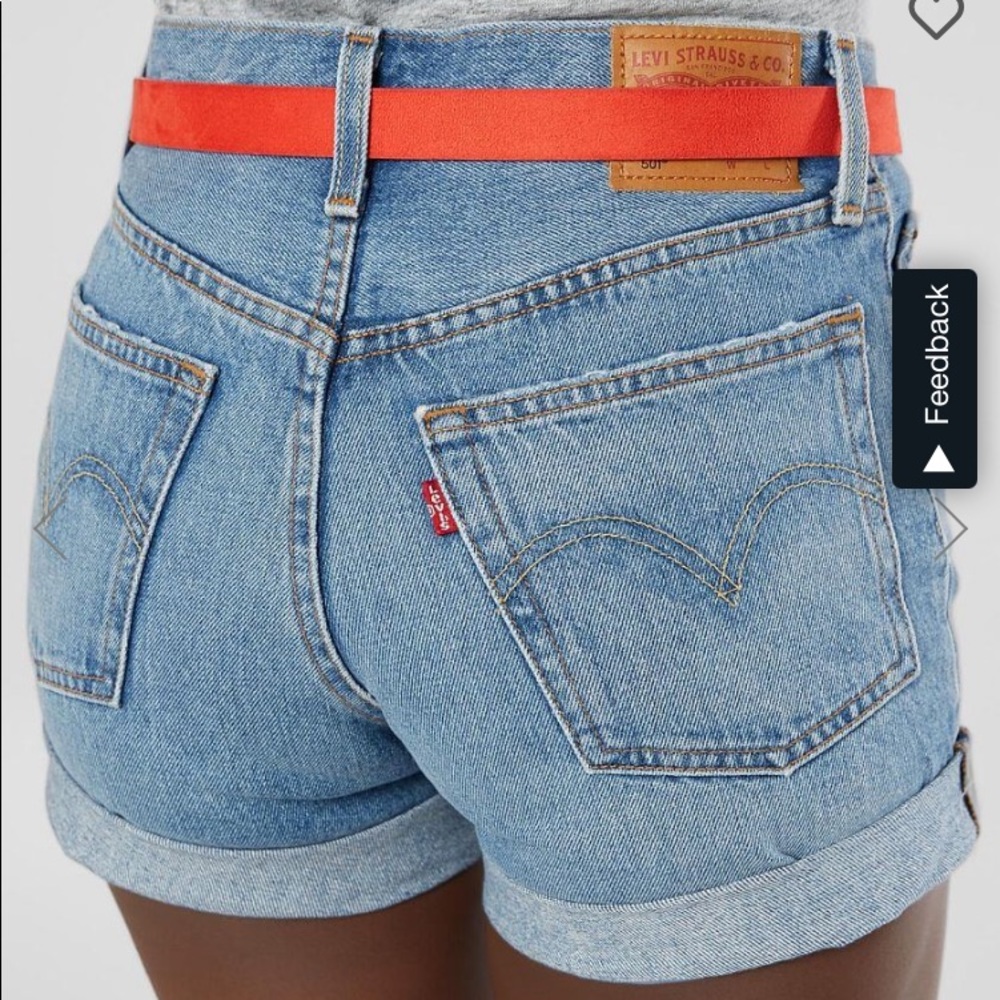 ISO LEVI CUFFED JEAN SHORTS 501